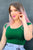 4820 Retro Boat Neck Top in Kelly Green