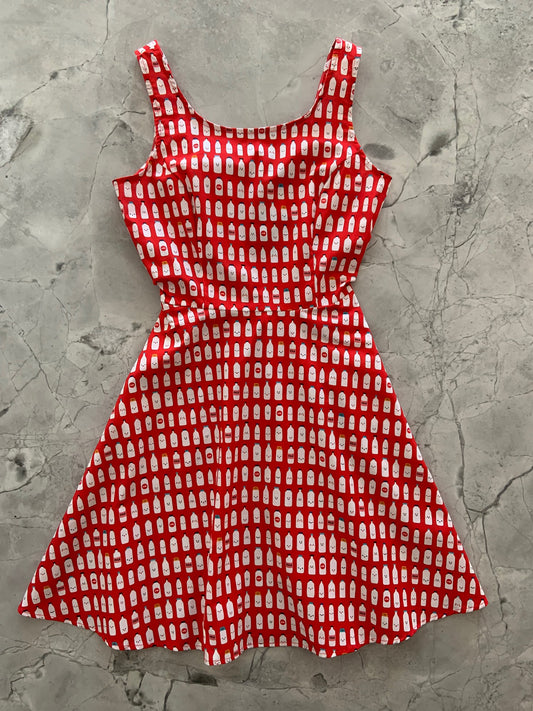 a flat lay of the front of the got milk? skater dress