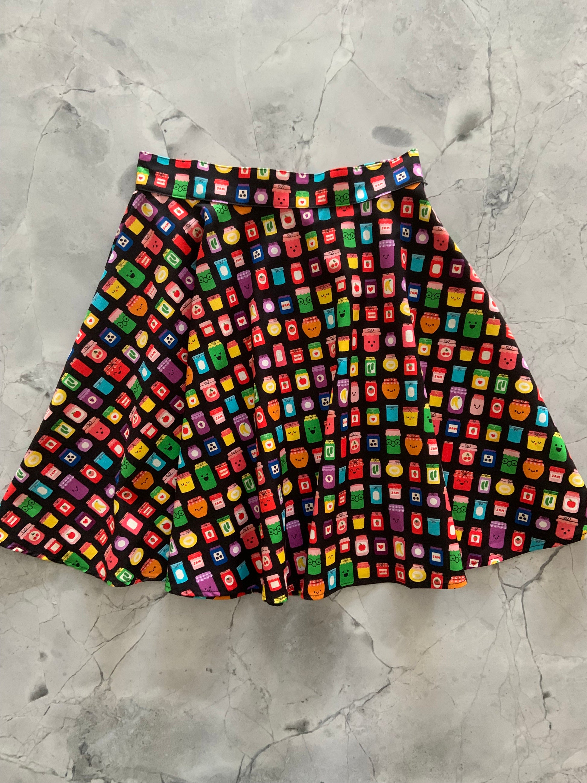 a flat lay of that's my jam skater skirt