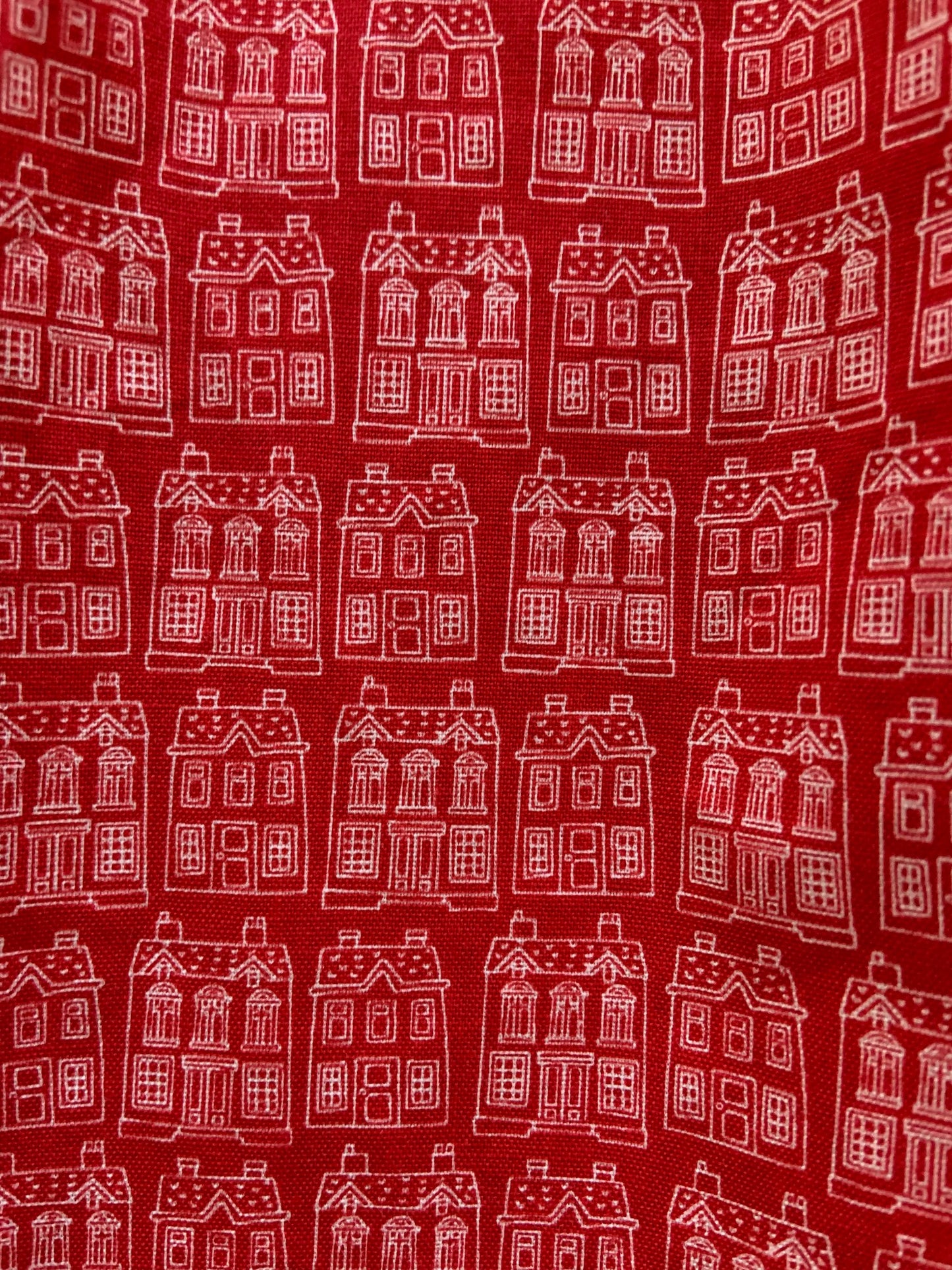 a close up of fabric of home sweet home fit and flare dress