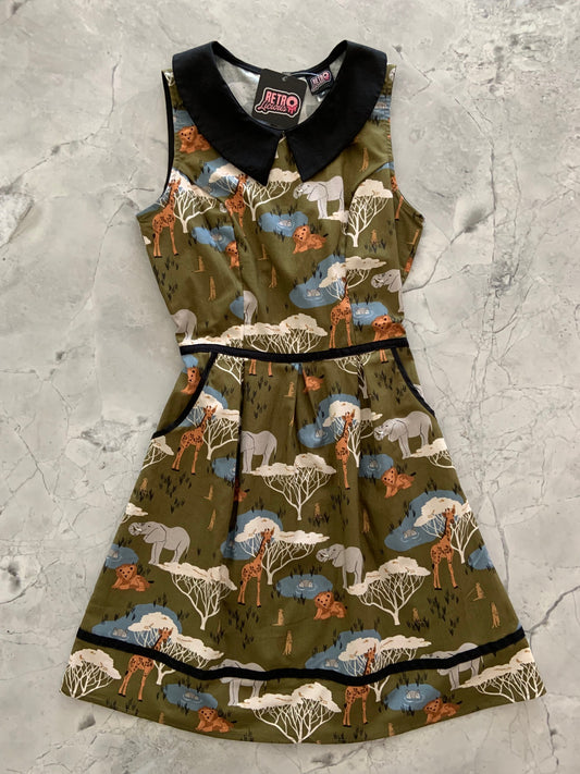 a flat lay of safari collared dress