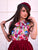 4905 Watercolor Floral Bow Top