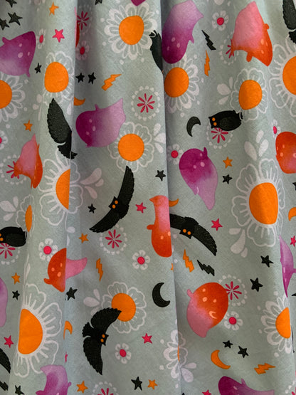 4937 Ghosts & Owls Vintage Dress - XS only, 1 left!