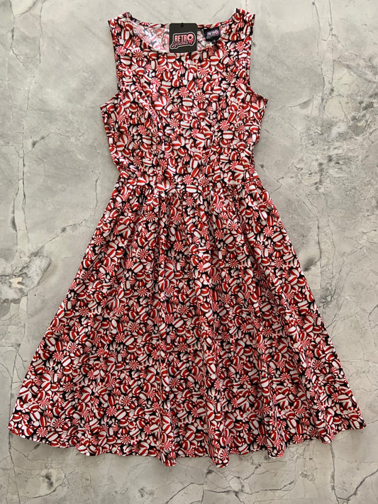a flat lay of peppermint vintage dress