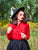 4993 Helen Retro Blouse in Red