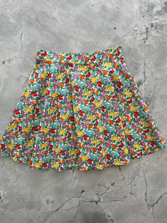 a flat lay of farmers market skater skirt