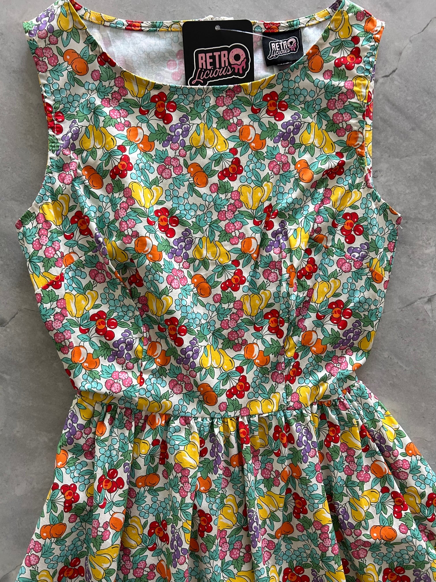a flat lay of the farmers market midi dress