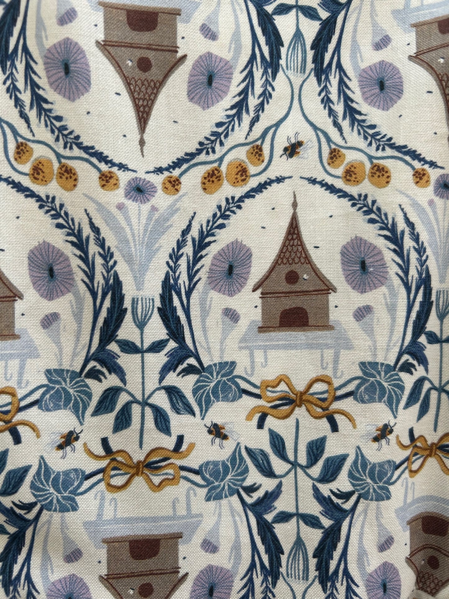 a close up of the fabric of the honey i am home fit and flare dress