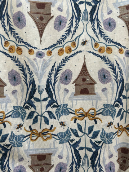 a close up of the fabric of the honey i am home fit and flare dress