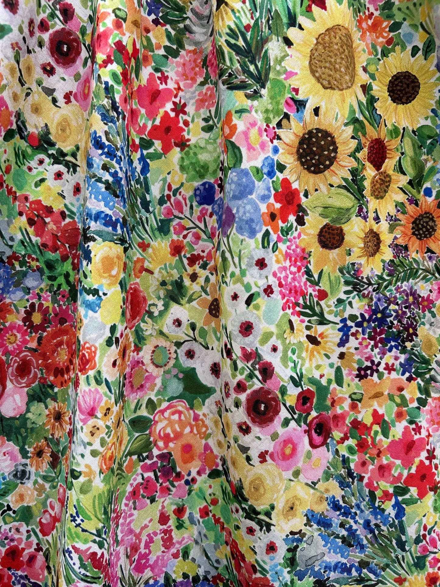 a close up of fabric of chasing the sun vintage dress