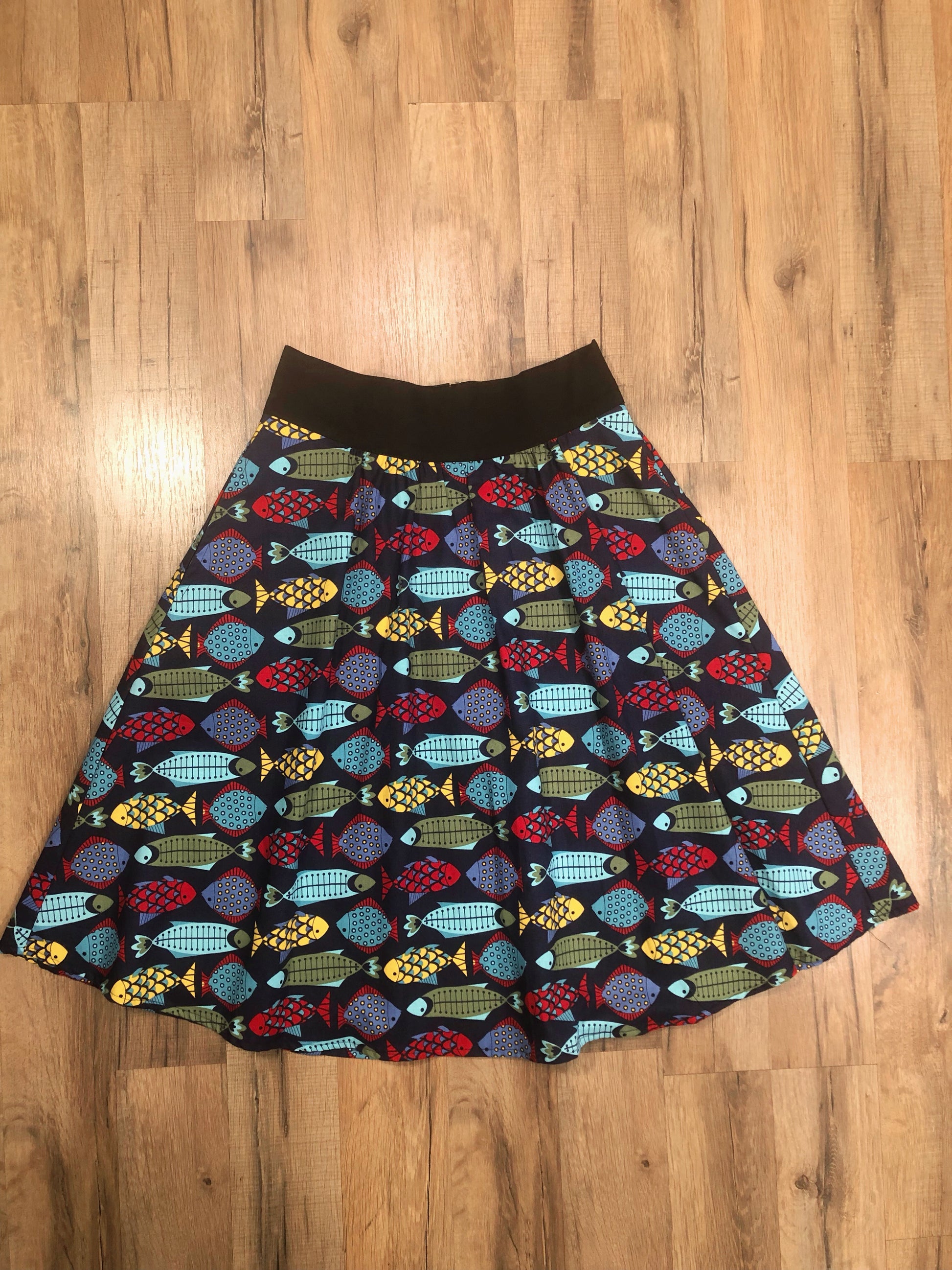 a flat lay of fish skirt