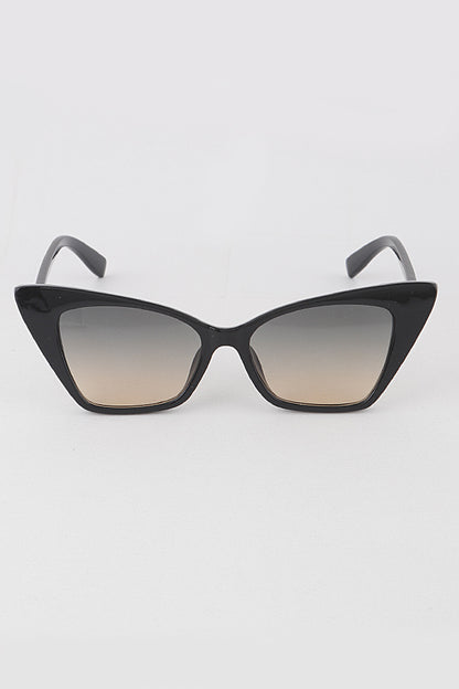 Oh So Retro Cat Eye Sunglasses Dk Black