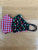 4476 Strawberries / Red Gingham Reversible Mask
