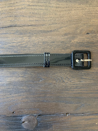 black vinyl belt