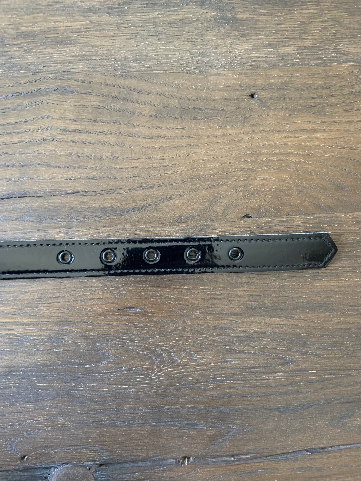 black vinyl belt