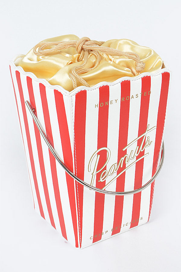 Peanuts Bag in Red/White Stripes 
