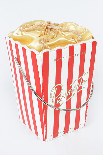 Peanuts Bag in Red/White Stripes 