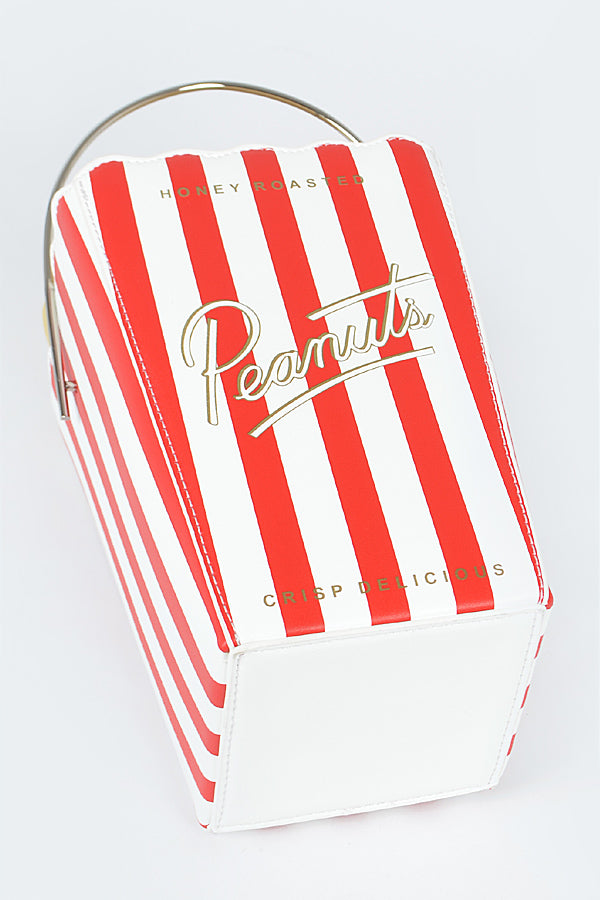 Peanuts Bag in Red/White Stripes 