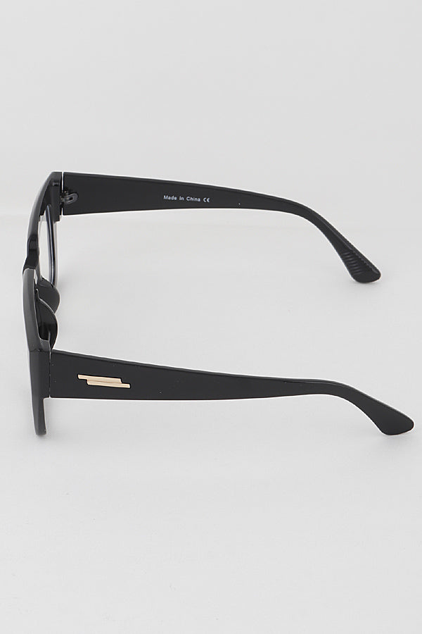 Retro Thick Frame Square Sunglasses