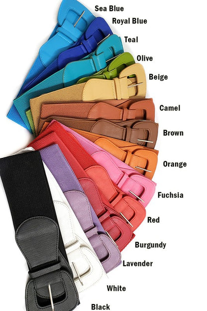 Retro Style Cinch Belt in multiple colors