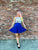 5034 Royal Blue Skater Skirt