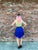 5034 Royal Blue Skater Skirt