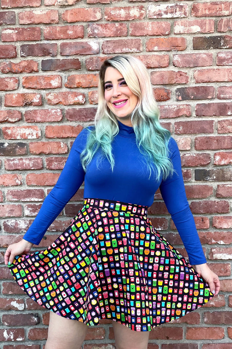 4834 That's My Jam Skater Skirt