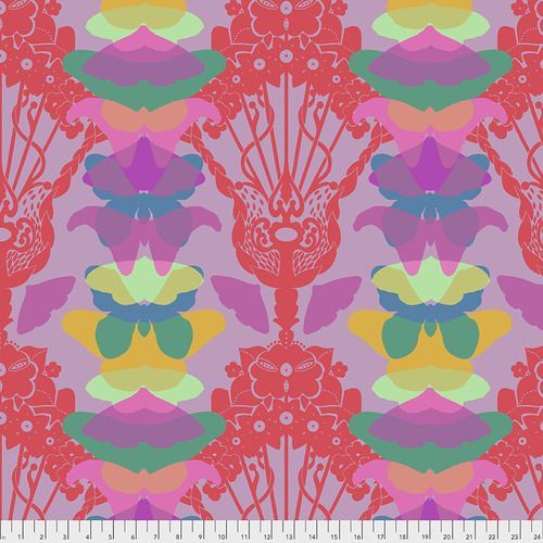 abstract butterfly design on lilac background